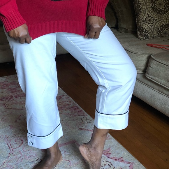 Sailor Style Straight Leg Pants - Picture 2 of 9